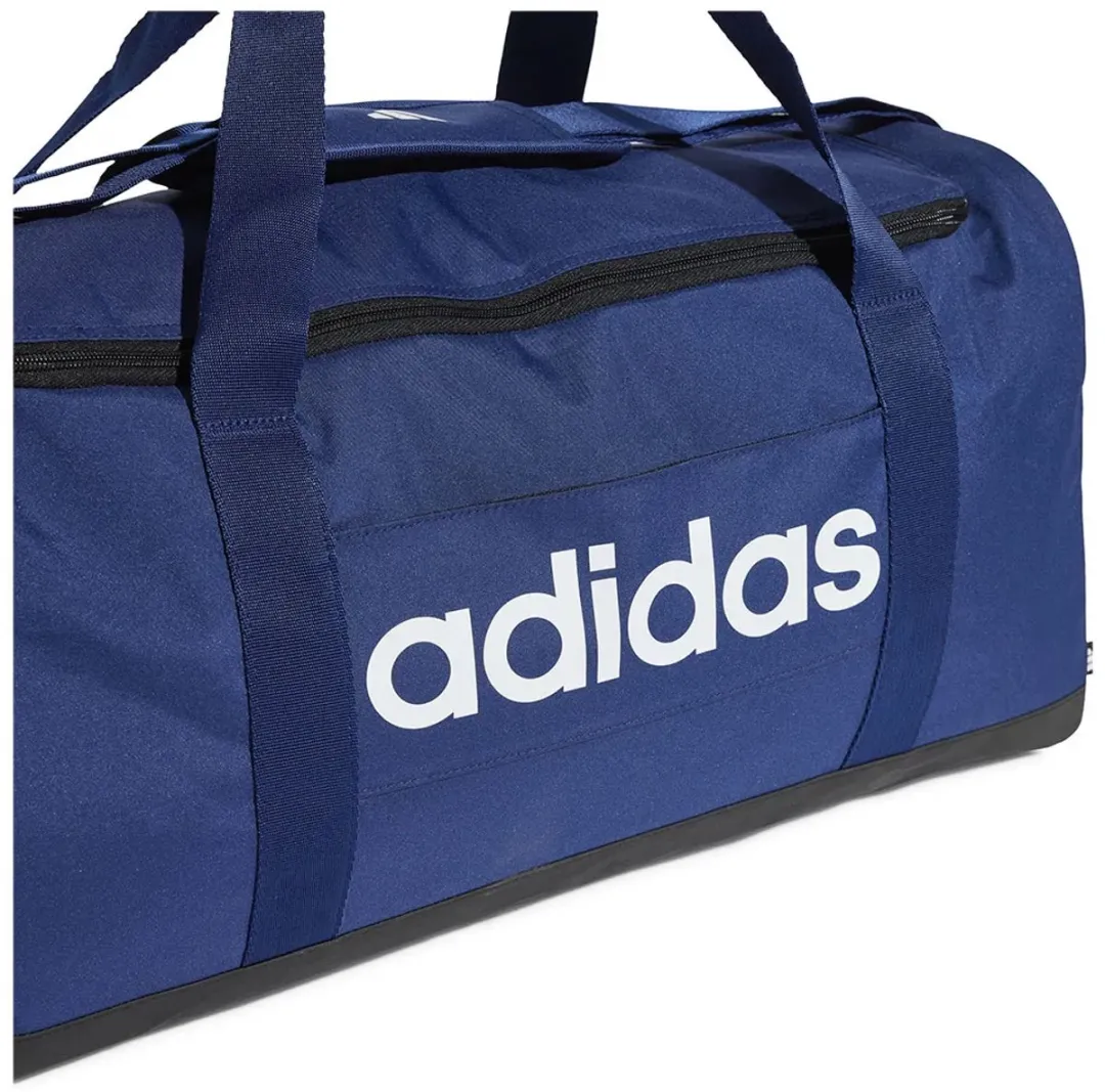 adidas Linear Sporttas M 56cm - 39.75L - Donkerblauw/Wit