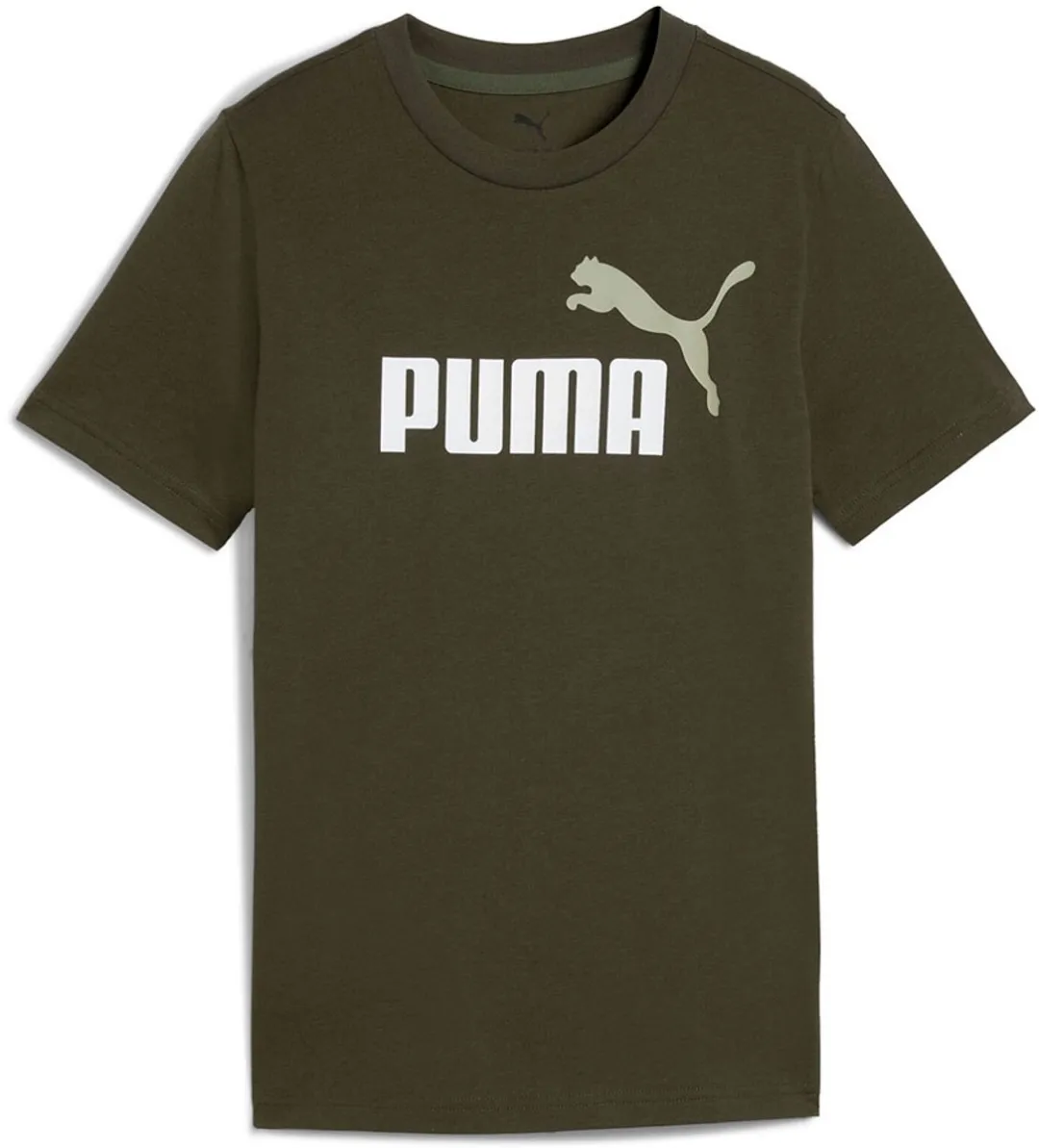PUMA Essentials 2 Graphics Nº1 Logo T-shirt - Groen - 14-16 jaar