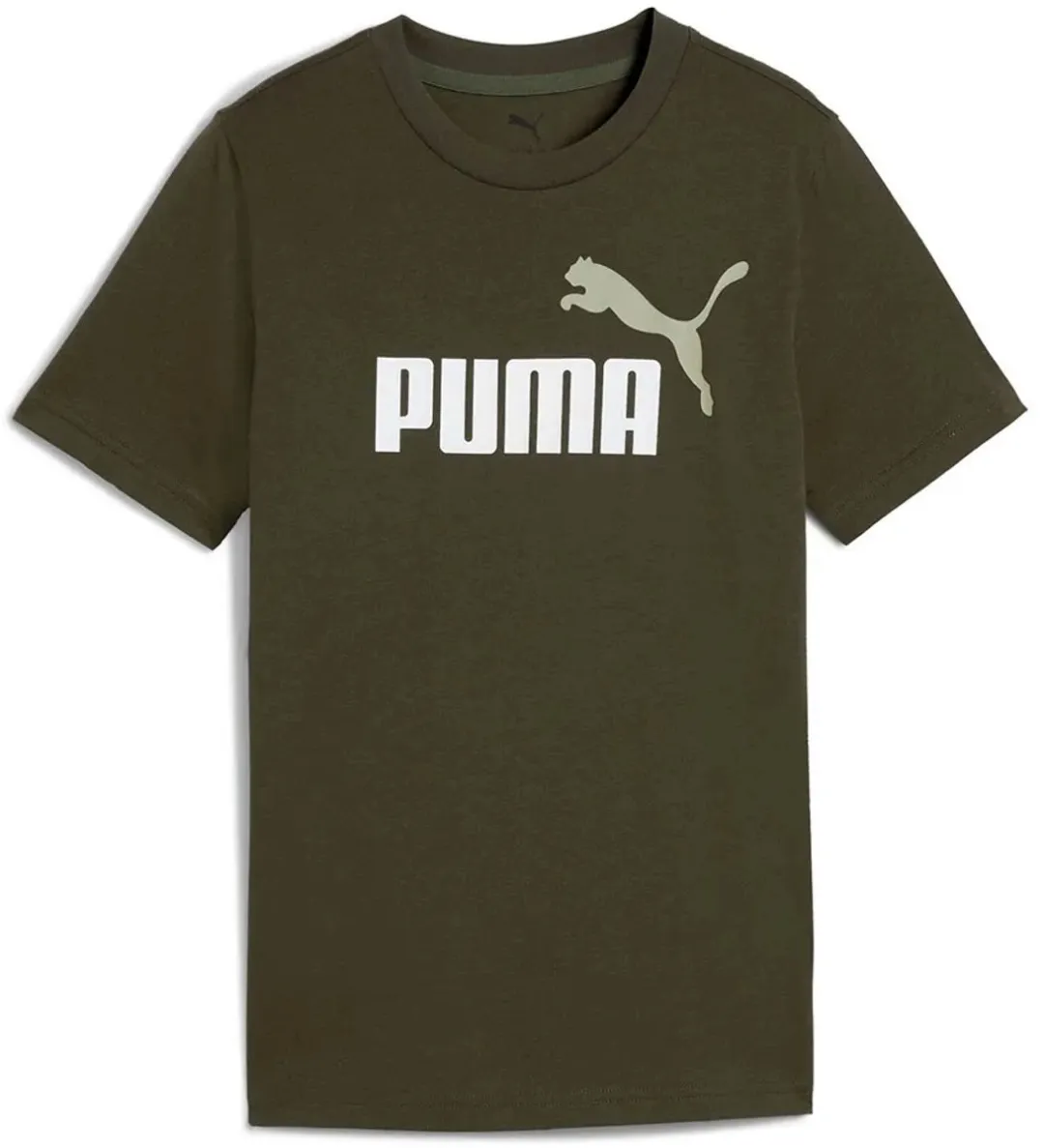 PUMA Essentials 2 Graphics Nº1 Logo T-shirt - Groen - 14-16 jaar
