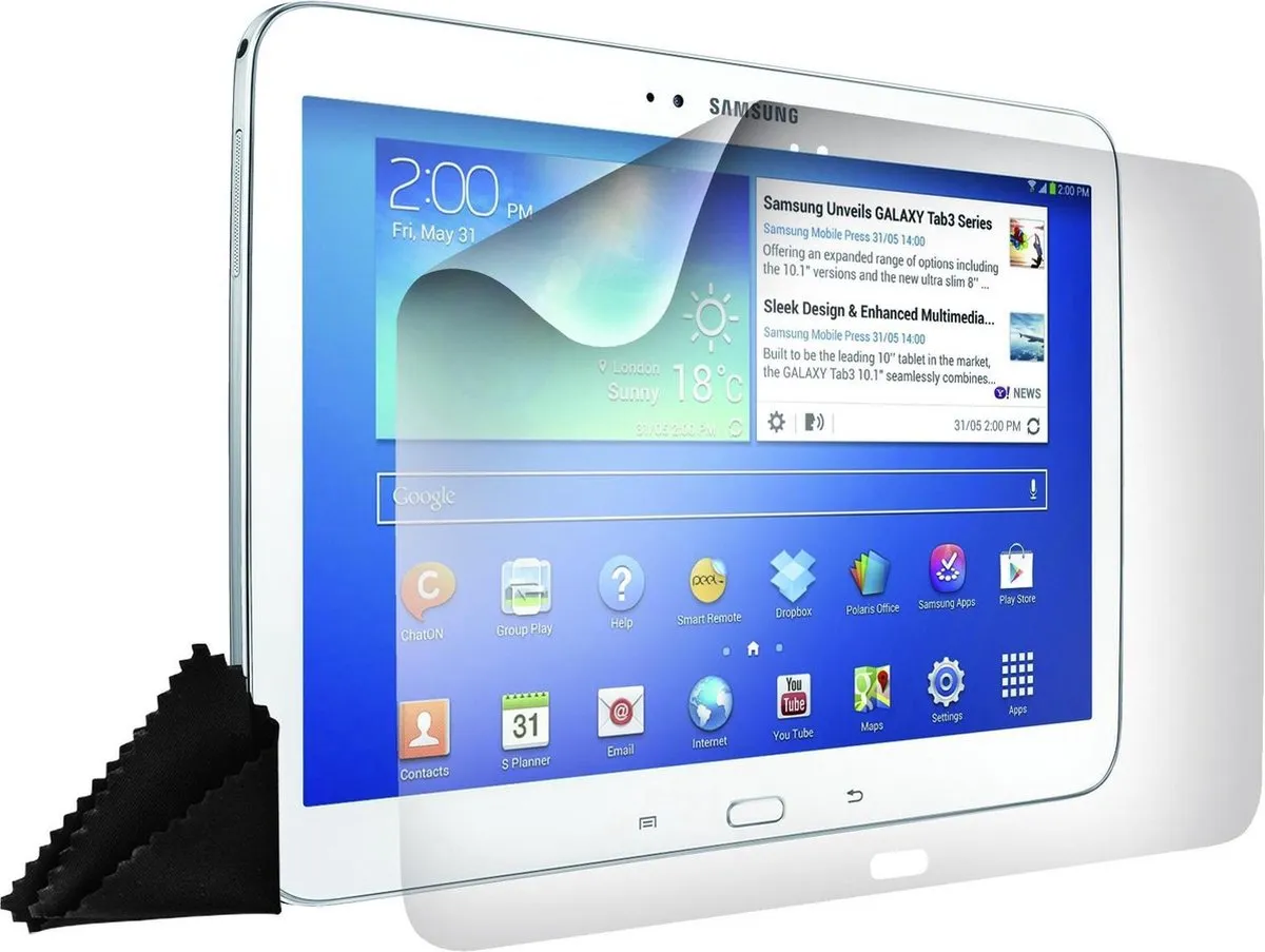 Trust Galaxy Tab 3 10.1 Schermbeschermer - 2 Stuks