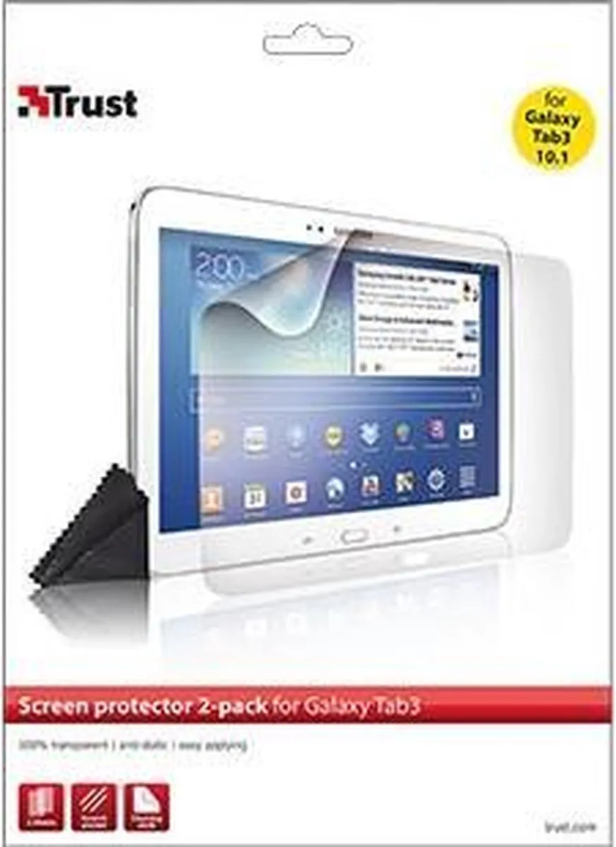 Trust Galaxy Tab 3 10.1 Schermbeschermer - 2 Stuks