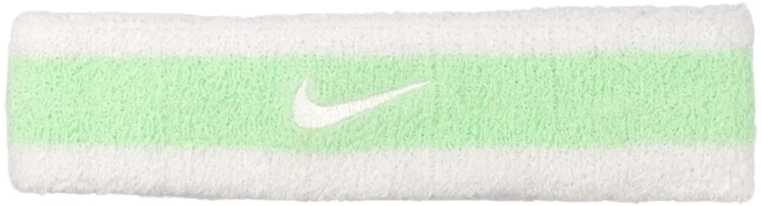 Nike Hoofdband Swoosh Wit-Groen N0001544117OS