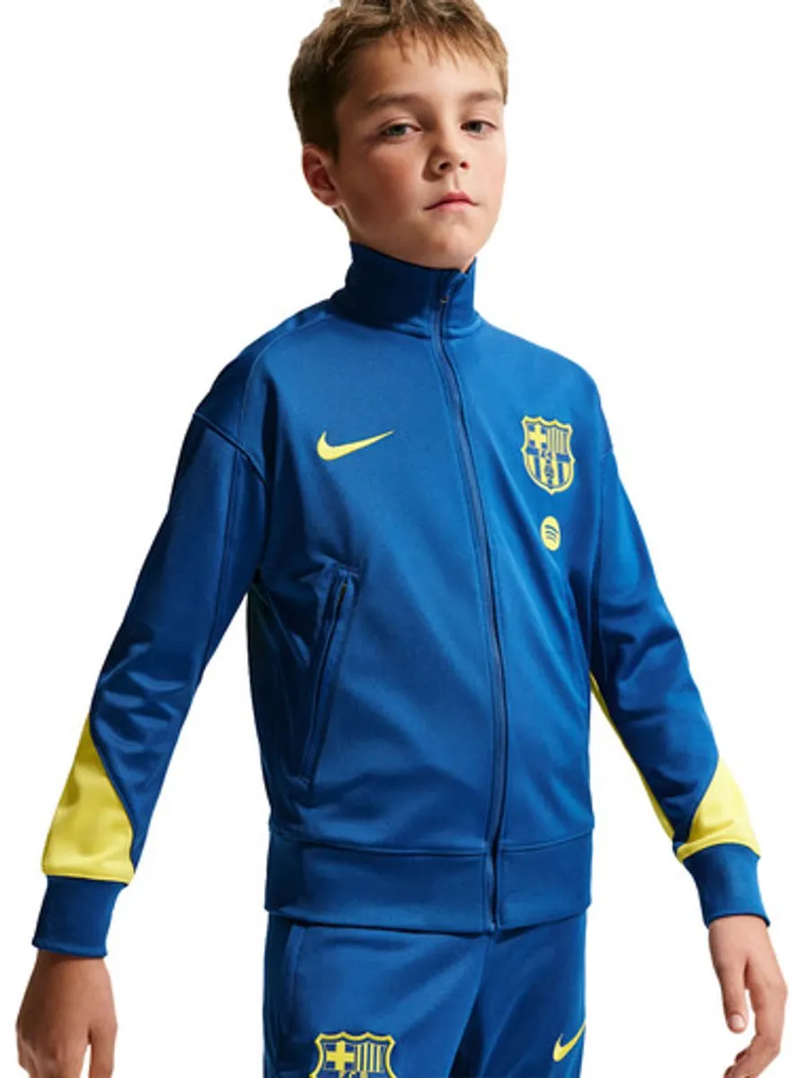 Nike FC Barcelona Strike Trainingspak 2025-2026 - Blauw/Geel - Maat 158