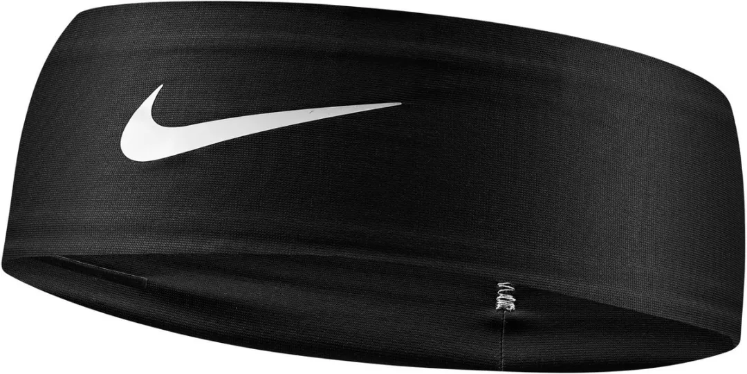 Nike Dri-FIT Fury Classic Hoofdband - One Size - Zwart/Wit
