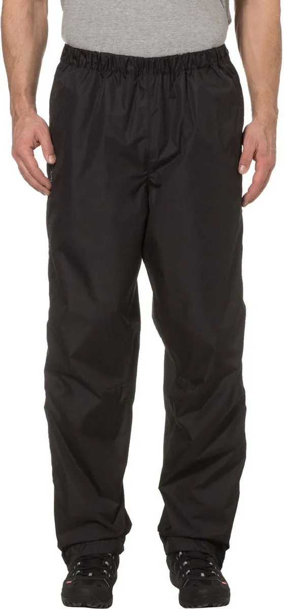 Vaude Fluid Full-zip Pants II Regenbroek Heren - XL - Zwart