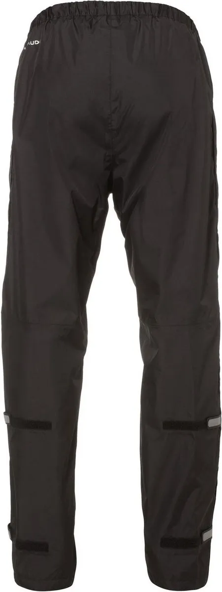 Vaude Fluid Full-zip Pants II Regenbroek Heren - XL - Zwart