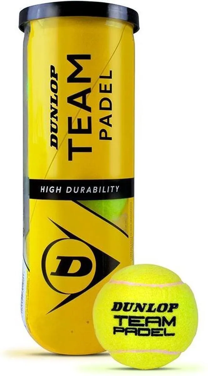 Dunlop Team Padelballen - 6 Stuks (2x3) - Geel