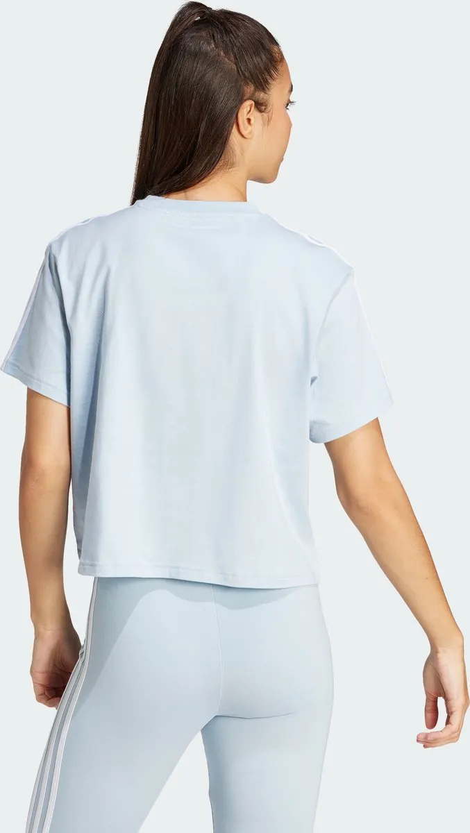 adidas Sportswear Essentials 3-Stripes Croptop - Blauw - XL - afbeelding 6 van 6