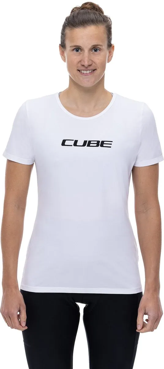 Cube Organisch WS Fietsshirt Classic Logo Wit S