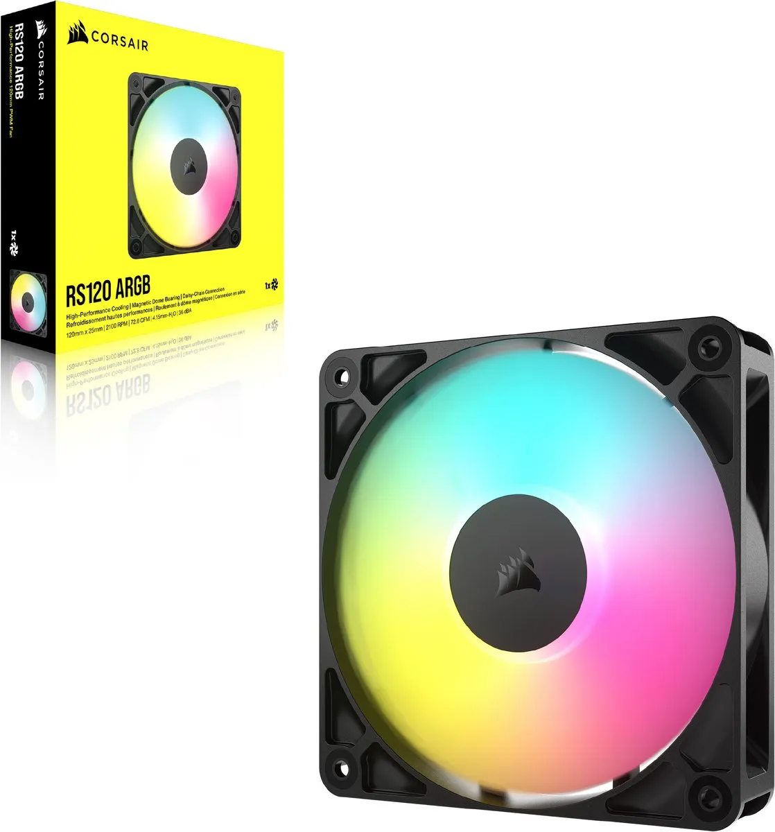 Corsair RS120 ARGB CO-9050180-WW 120mm Ventilator - PWM & ARGB - Zwart - afbeelding 6 van 6
