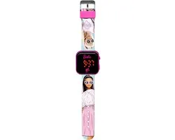 Barbie LED Horloge - Roze