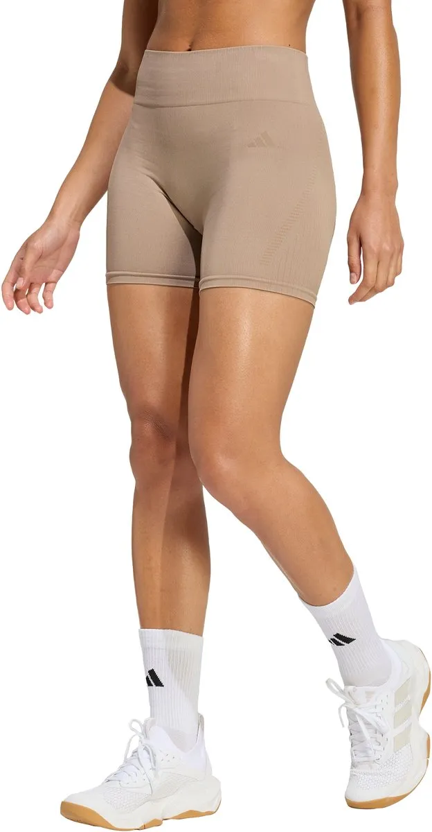 Adidas Performance Workout Essentials Knit Legging 4-Inch - L - Bruin