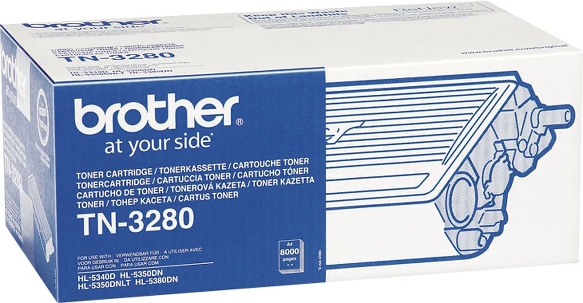 Brother TN-3280 Tonercartridge - Zwart