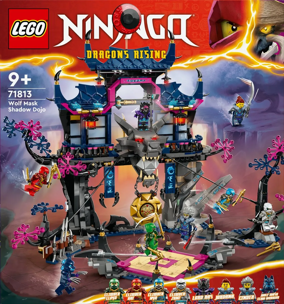 LEGO Ninjago Wolvenmasker Schaduwdojo 71813 - 1190 Stukken - afbeelding 6 van 6