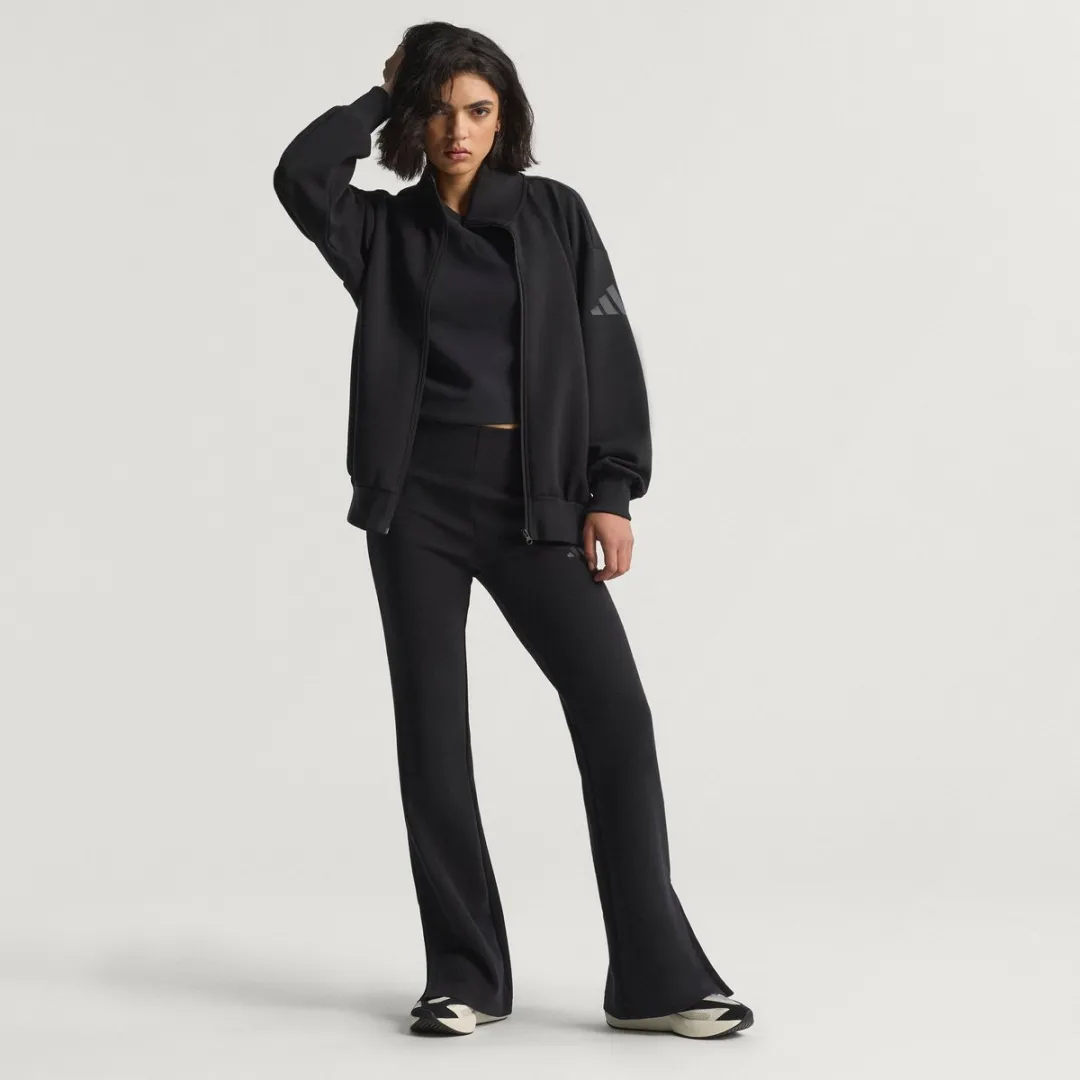 adidas Soft Lux Loose-fit Joggingjack Dames - Zwart
