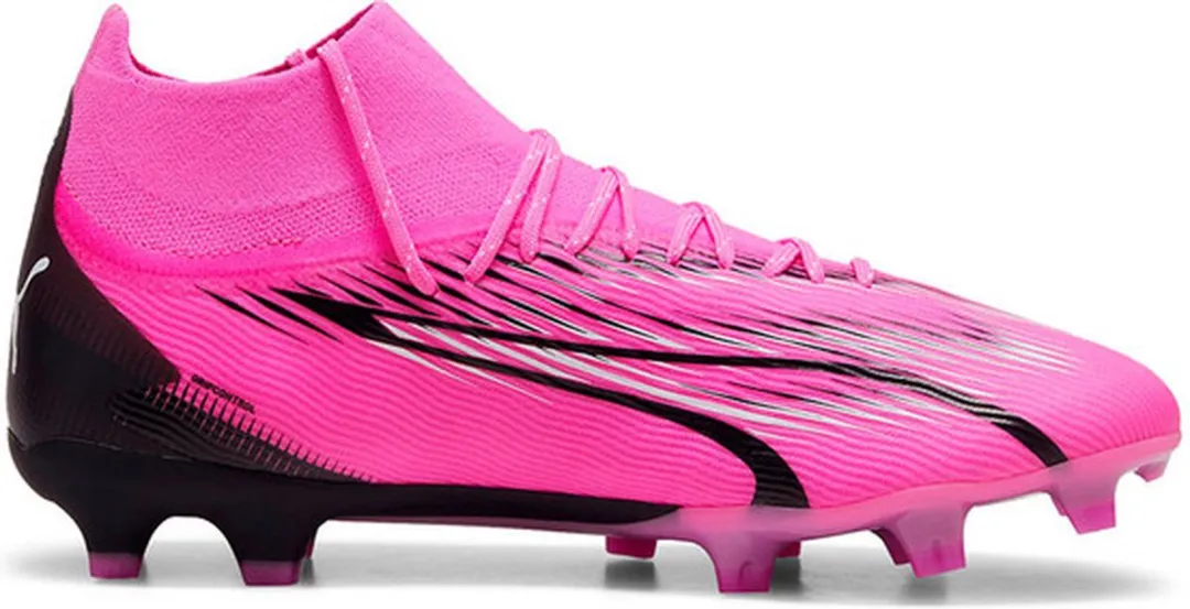 PUMA Ultra Pro FG/AG Voetbalschoenen - Poison Pink/White/Black EU 44