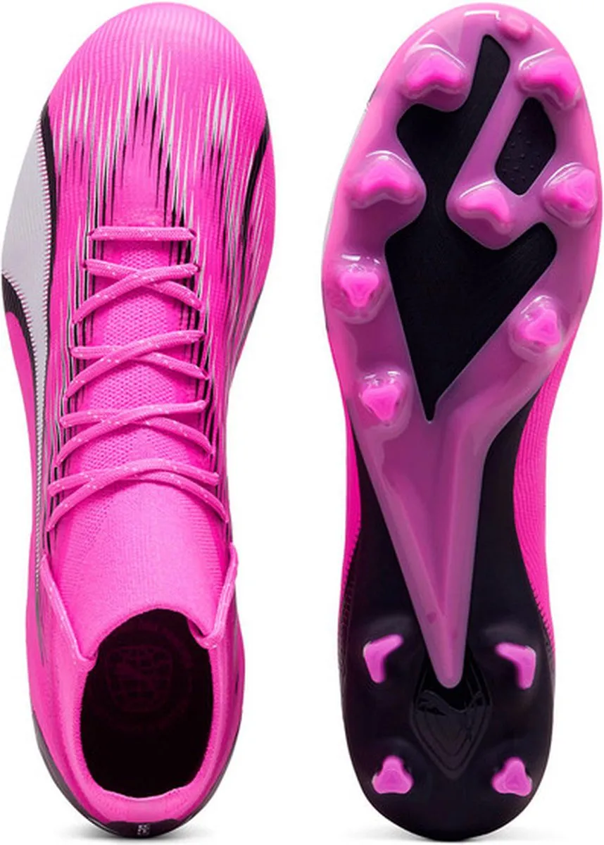 PUMA Ultra Pro FG/AG Voetbalschoenen - Poison Pink/White/Black EU 44