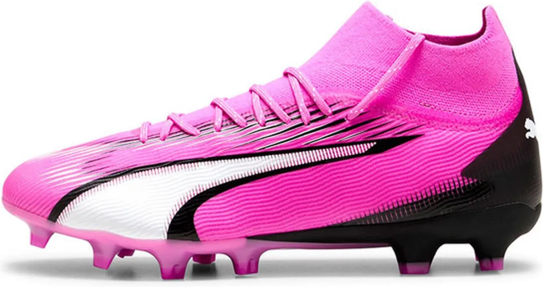 PUMA Ultra Pro FG/AG Voetbalschoenen - Poison Pink/White/Black EU 44