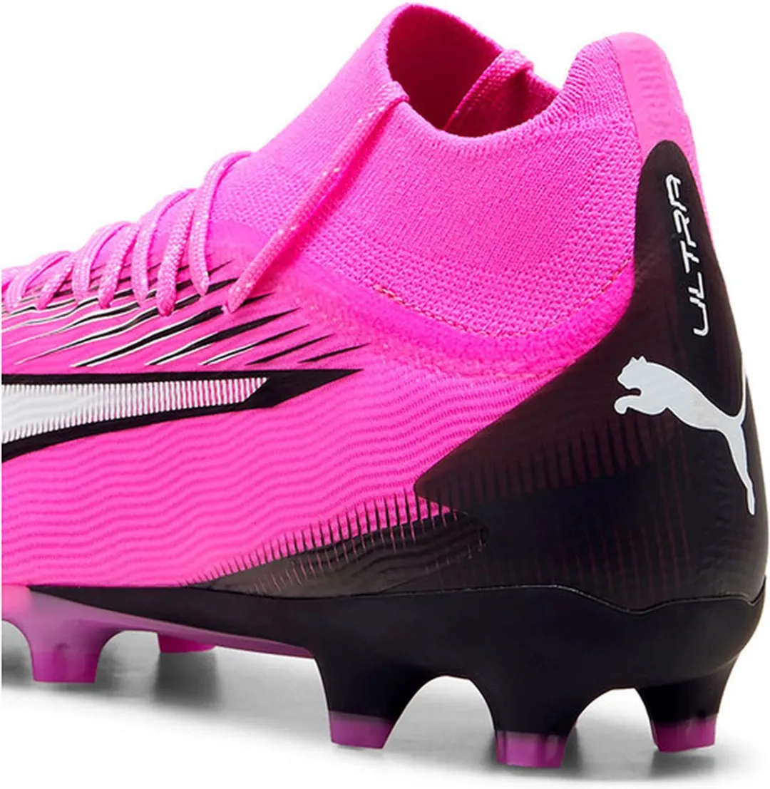 PUMA Ultra Pro FG/AG Voetbalschoenen - Poison Pink/White/Black EU 44