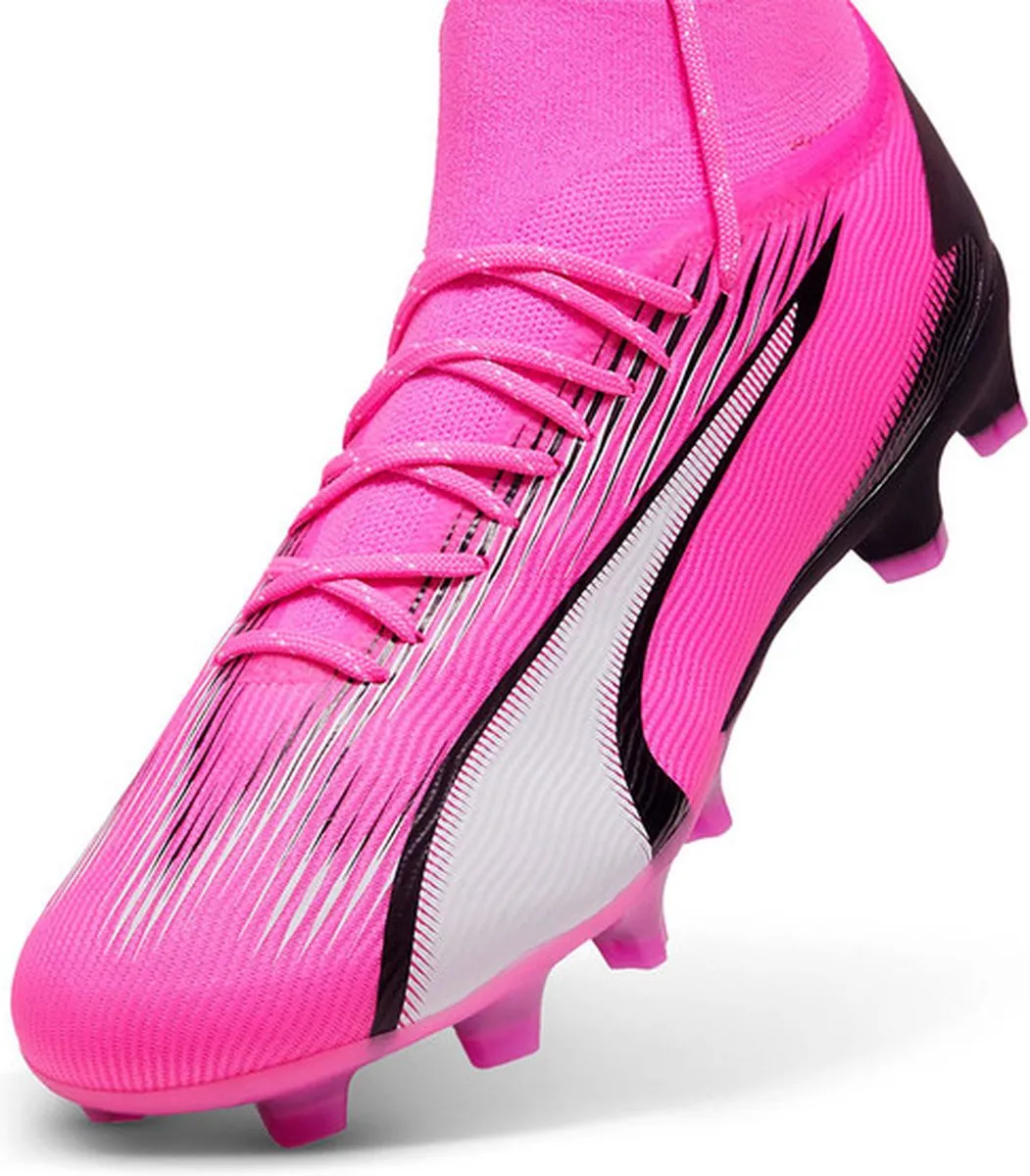 PUMA Ultra Pro FG/AG Voetbalschoenen - Poison Pink/White/Black EU 44
