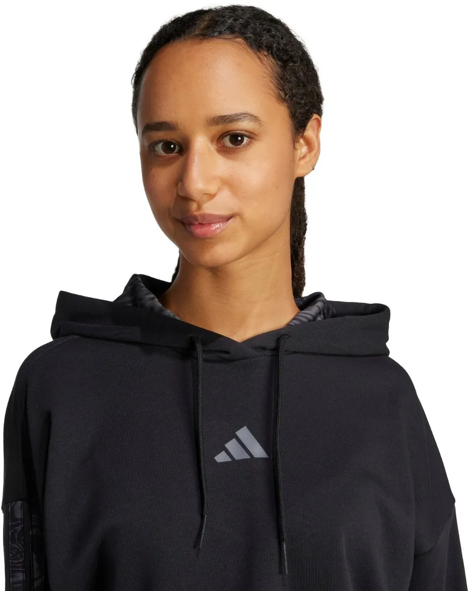 Adidas Essentials 3 Stripes French Terry Hoodie - Zwart XL