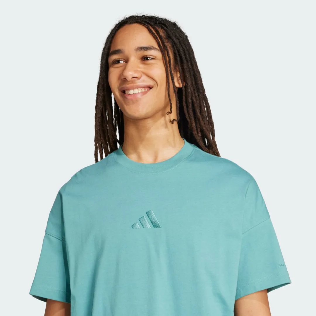 adidas ALL SZN T-shirt JX5085 - Heren L - Turquoise