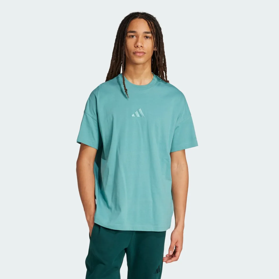 adidas ALL SZN T-shirt JX5085 - Heren L - Turquoise