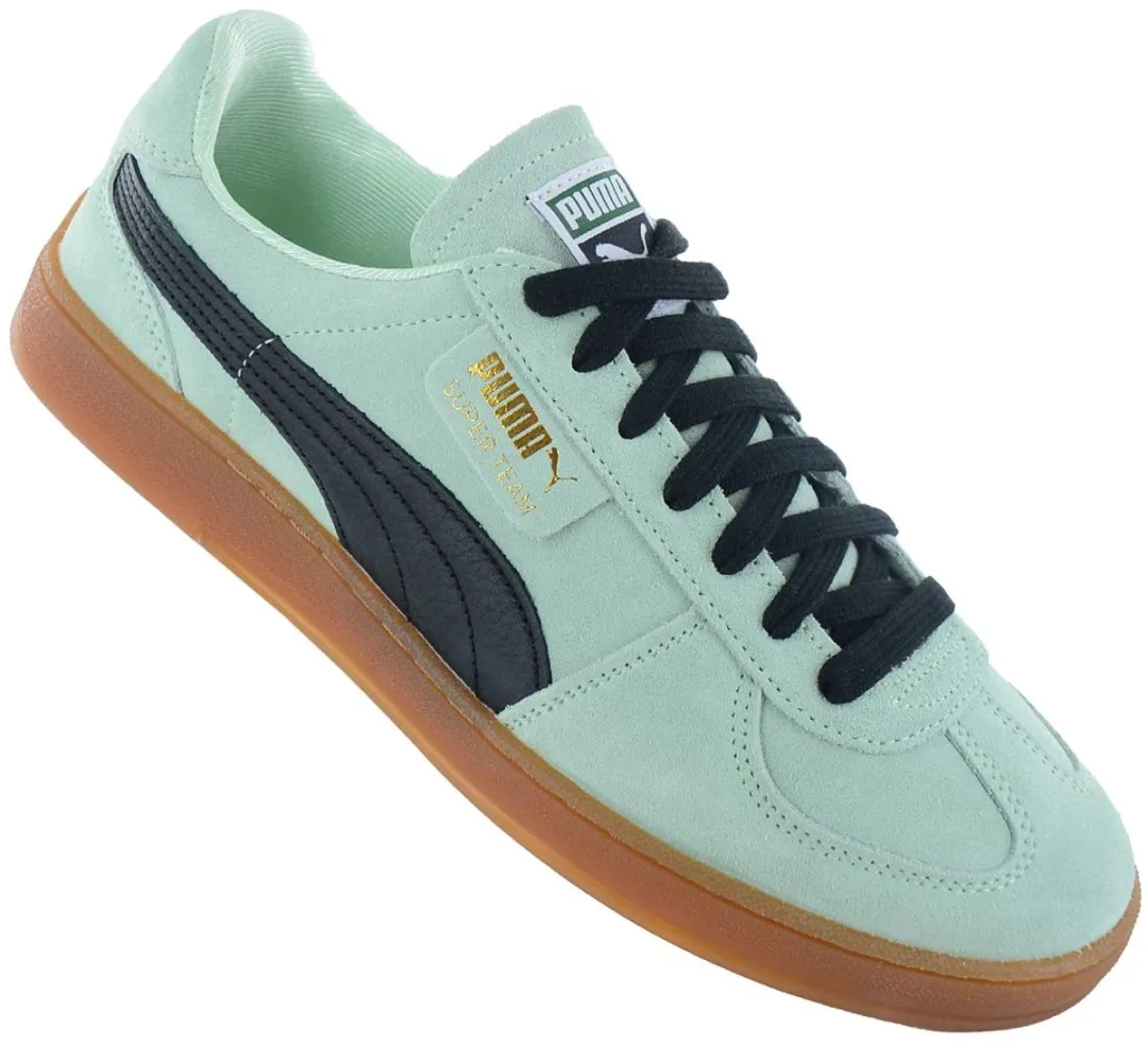 PUMA Super Team Suede Heren Sneakers - Groen - Maat 44.5