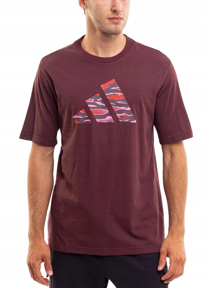 Adidas Heren Sportshirt - Rood - Katoen S