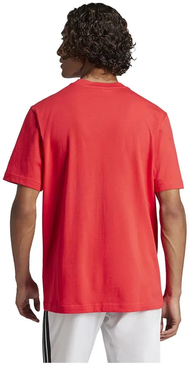 Adidas Heren Sportshirt - Rood - Katoen S