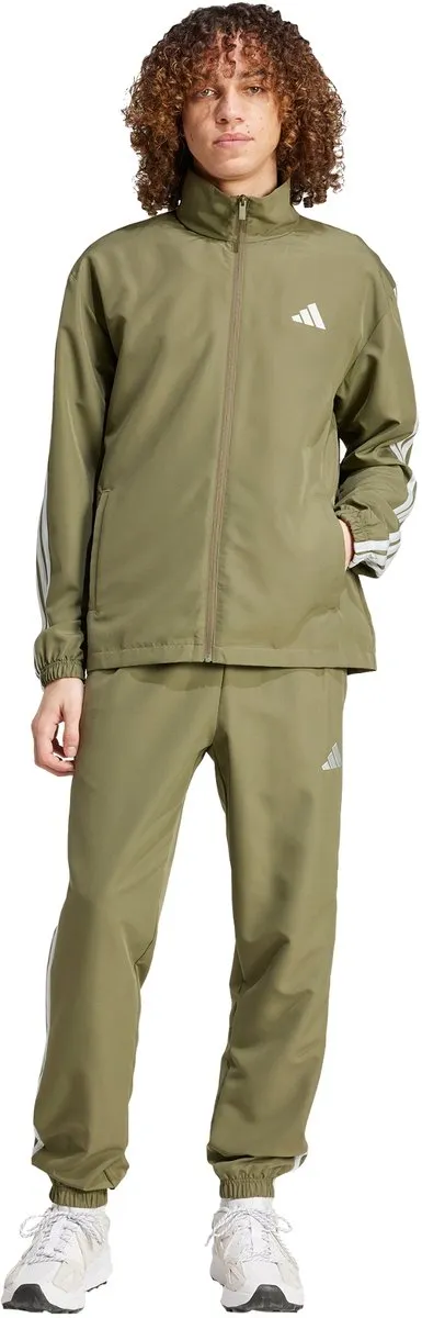adidas 3-STRIPES Joggingpak Heren - Groen S