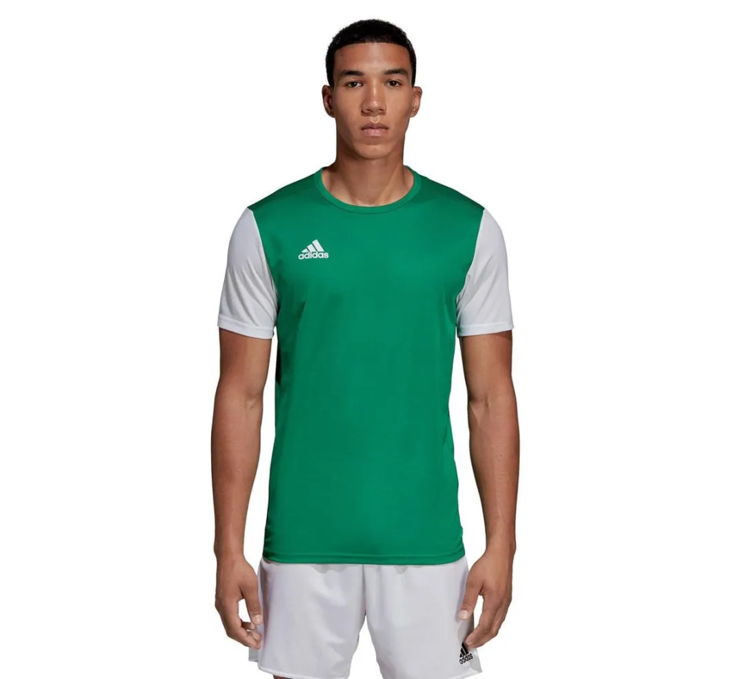 adidas Estro 19 Sportshirt M - Groen/Wit