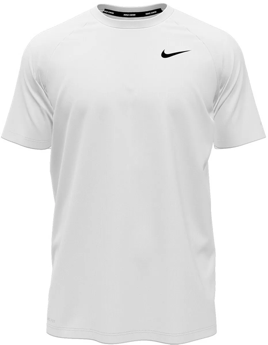 Nike Essential Solid Strandshirt Heren NESSA586-100 - Wit - XXL