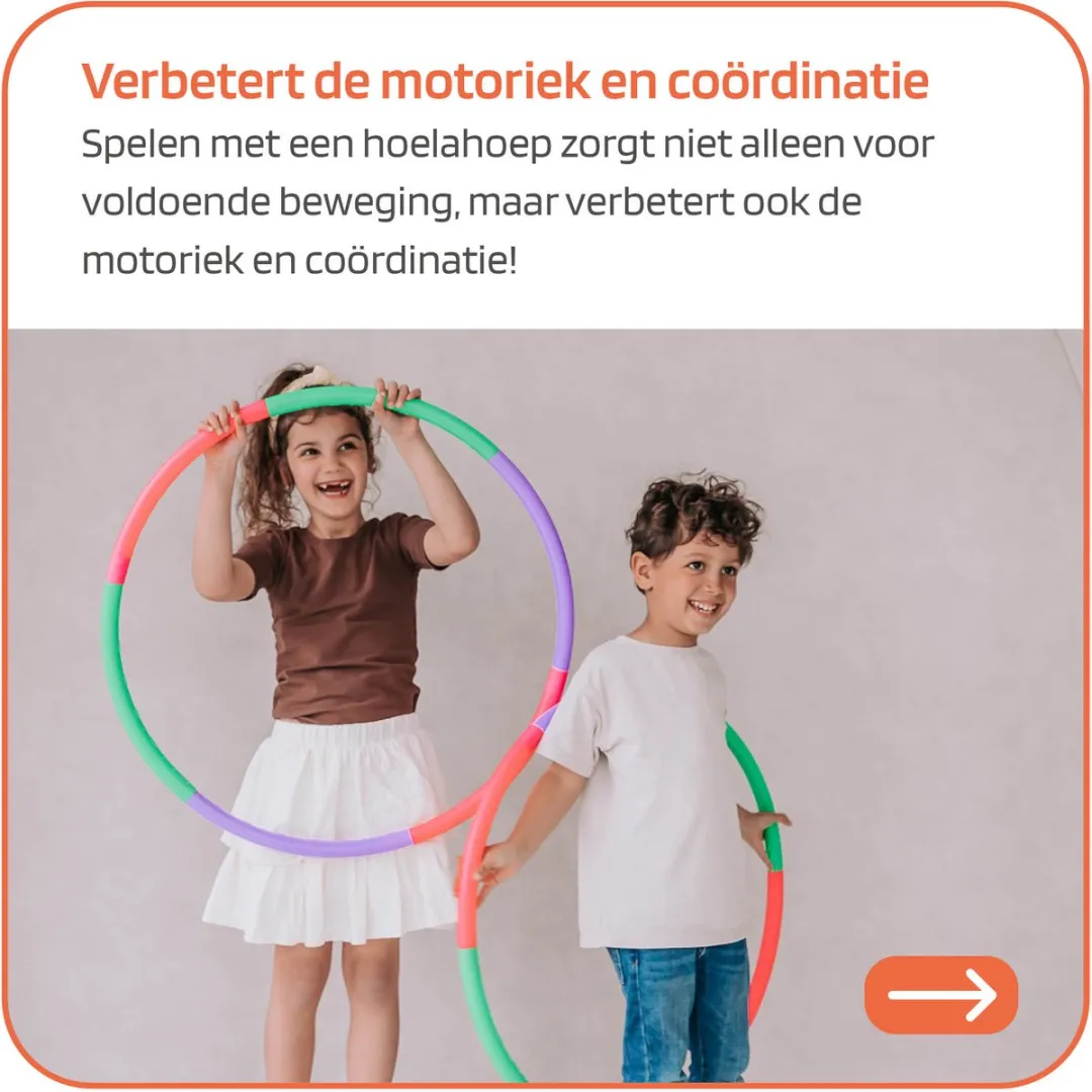 Jobber Toys Hoelahoep 70cm - 6-delig Multikleuren