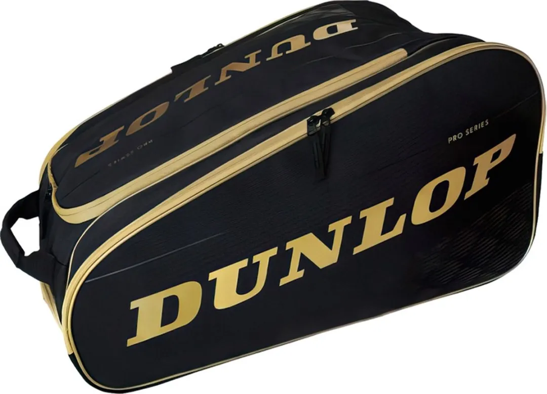 Dunlop Paletero Pro Series Padeltas - 3 Vakken - Zwart/Goud
