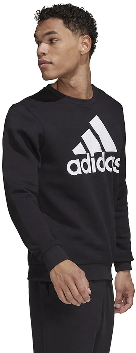 adidas Essentials Big Logo Sweater Heren - Zwart S