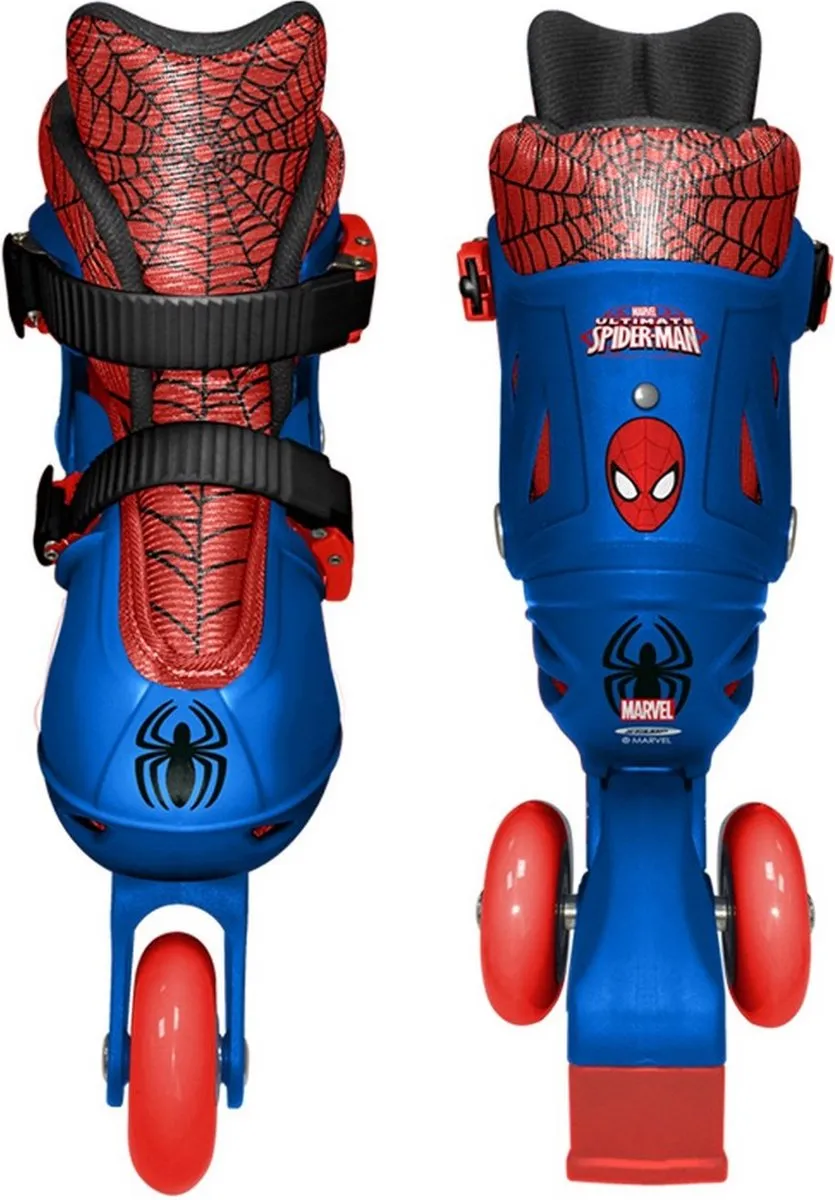 Marvel Spider-Man Hardboot Inline Skates 55mm - Maat 27-30 - Rood/Blauw - afbeelding 6 van 6