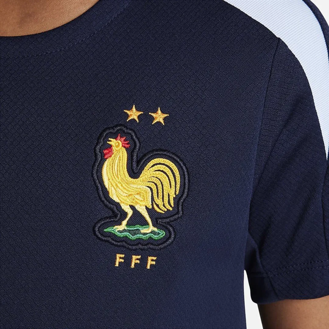Nike FFF 24/25 Strike Dri-FIT Voetbaltop FJ3036-498 - 128 - Blackened Blue