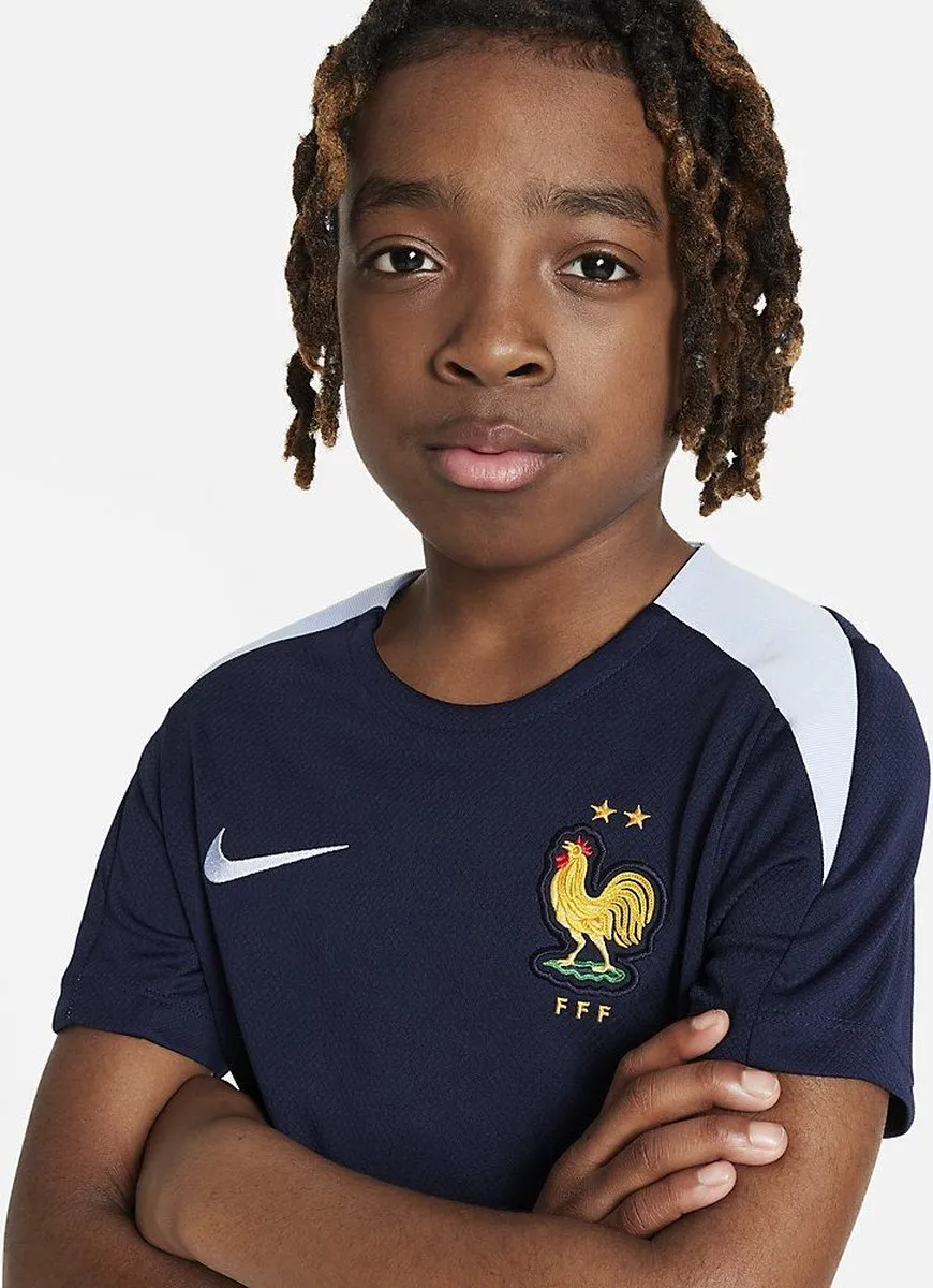 Nike FFF 24/25 Strike Dri-FIT Voetbaltop FJ3036-498 - 128 - Blackened Blue