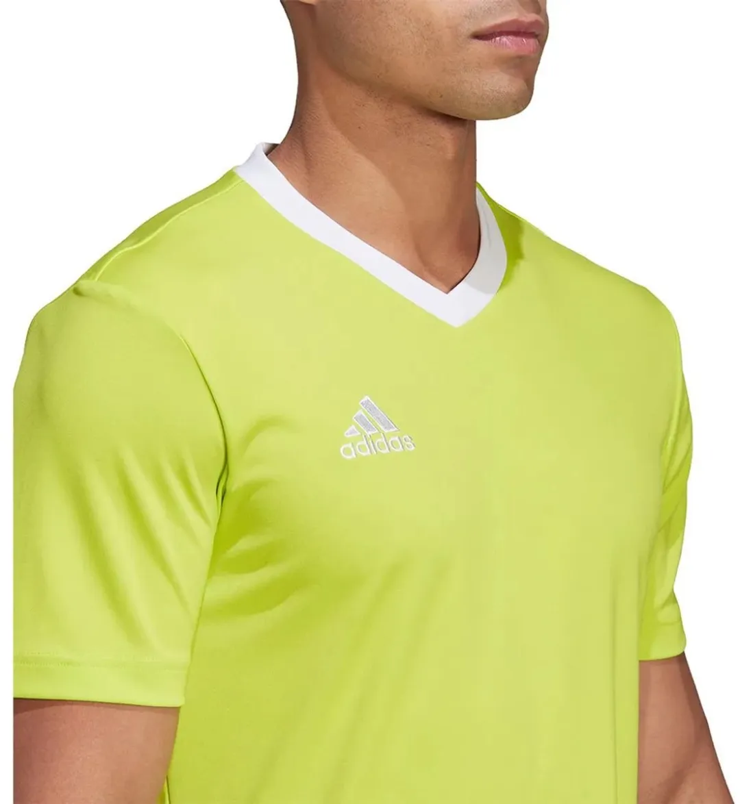 Adidas Entrada 22 Shirt Heren - Fluogeel/Wit S