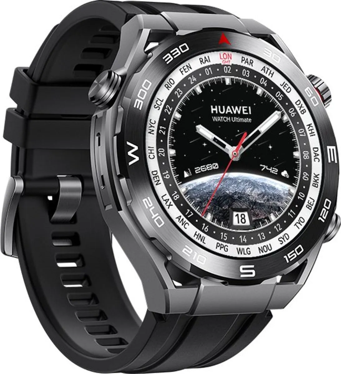 Huawei Watch Ultimate Black Expedition 48mm - 100m Duikbestendig