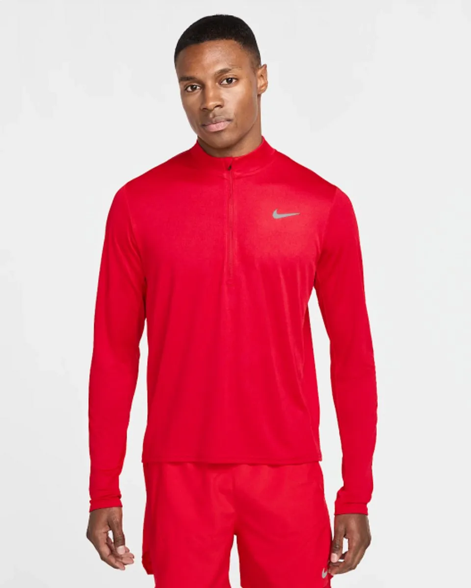 Nike Pacer Dri-Fit 1/2 Zip Hardloopsweater - Rood XL