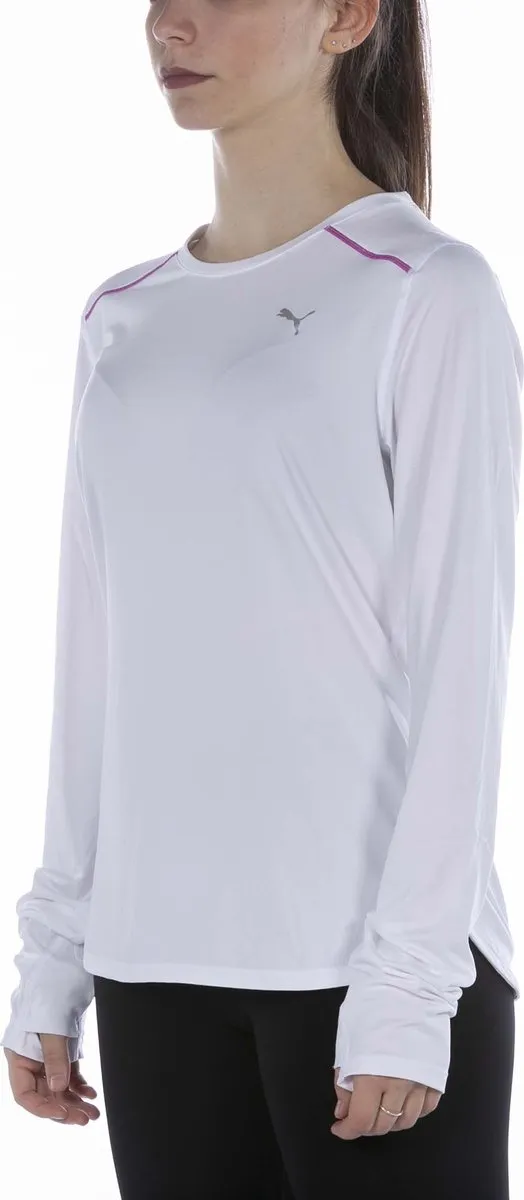 PUMA Cloudspun Marathon LS Shirt Dames - M - Wit