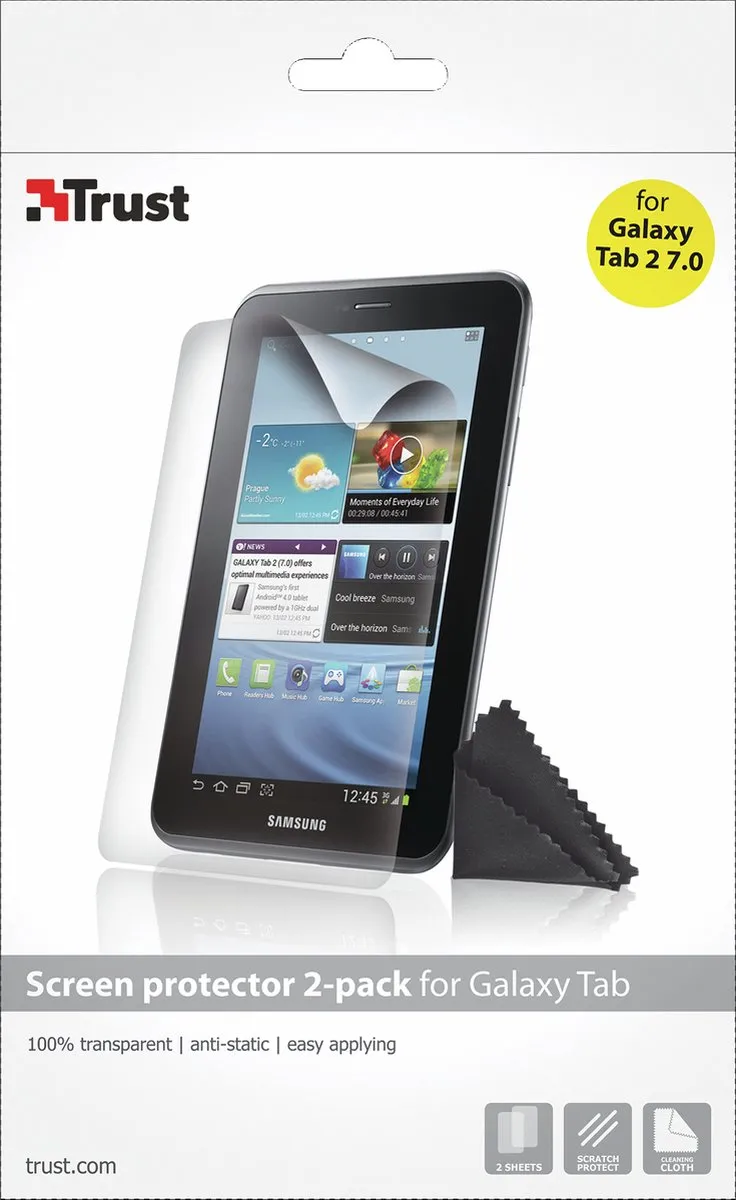 Trust Galaxy Tab 2 7.0 Schermbeschermer - 2 Stuks
