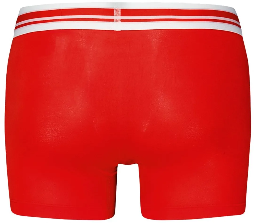 PUMA Heren Boxershorts Everyday Placed Logo - M - Zwart & Rood