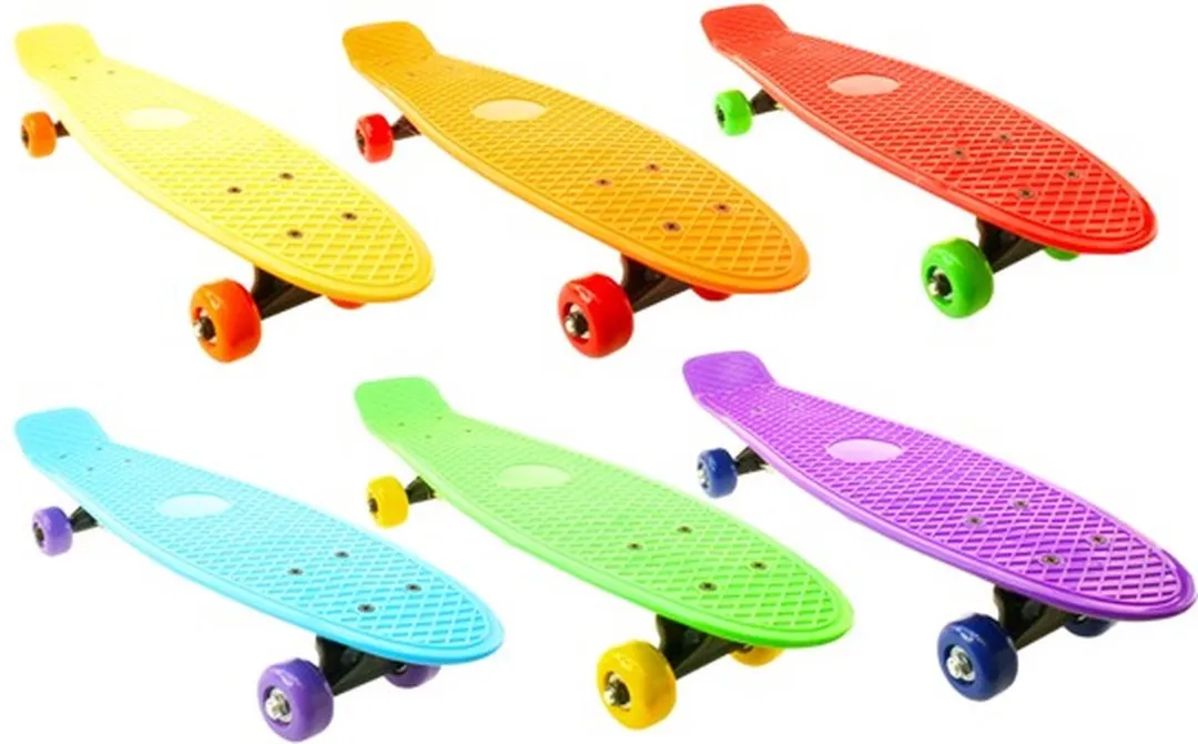 Toi-Toys Skateboard 55cm - Geel