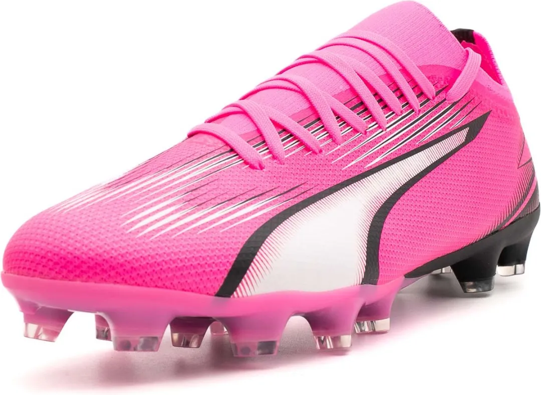 PUMA ULTRA MATCH FG/AG Sportschoenen - Poison Pink/Wit/Zwart - Maat 43