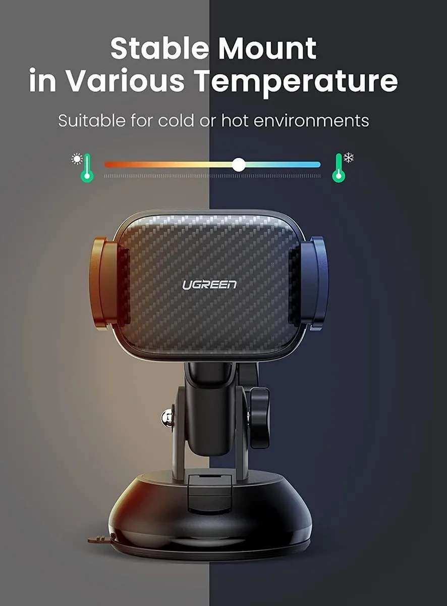 Ugreen Telefoonhouder Auto Zuignap - Universeel 6.9" - Zwart