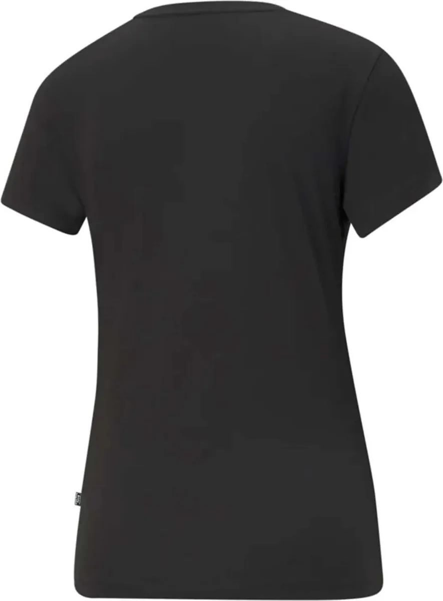 PUMA Small Logo Tee Dames T-shirt S - Zwart