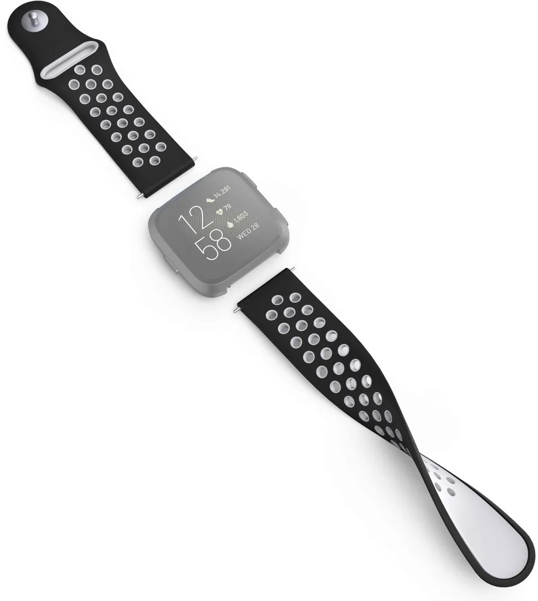 Hama Sportpolsband Fitbit Versa 2/Versa - Zwart
